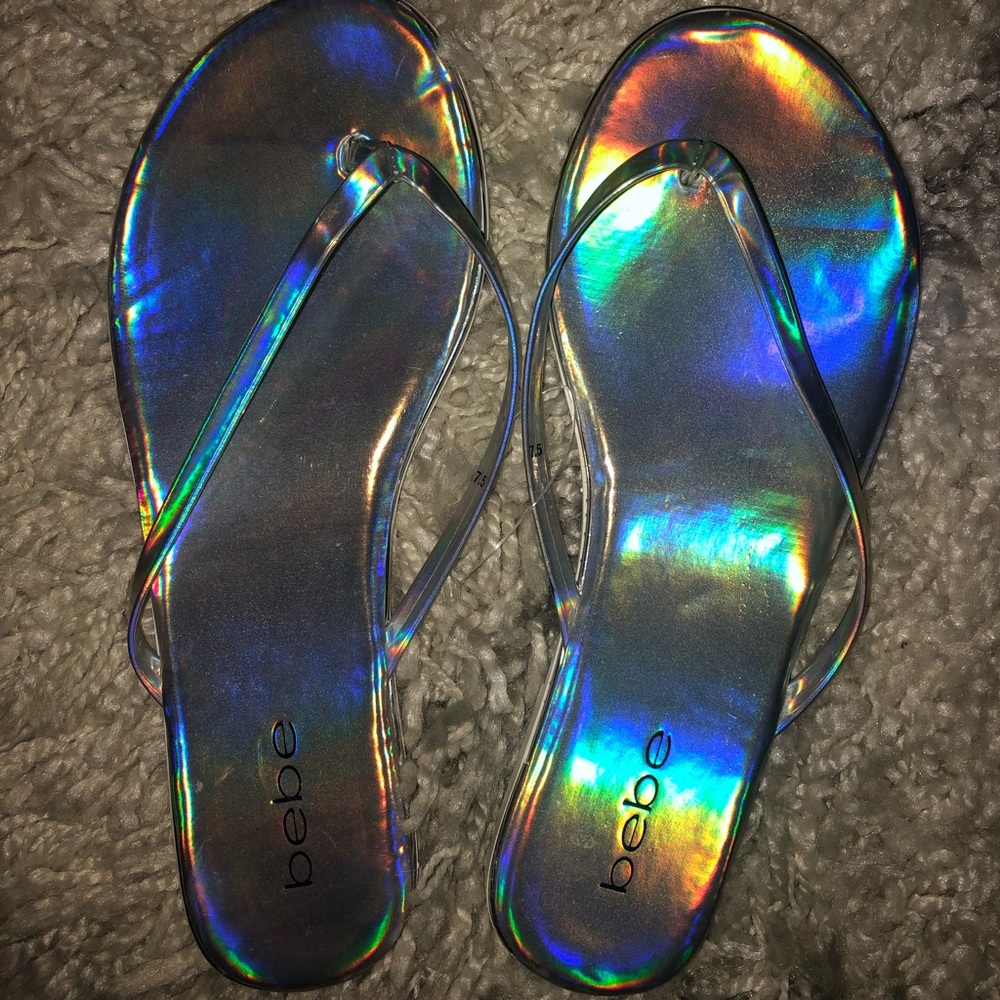 SALE: Bebe Ilistra Metallic Flats